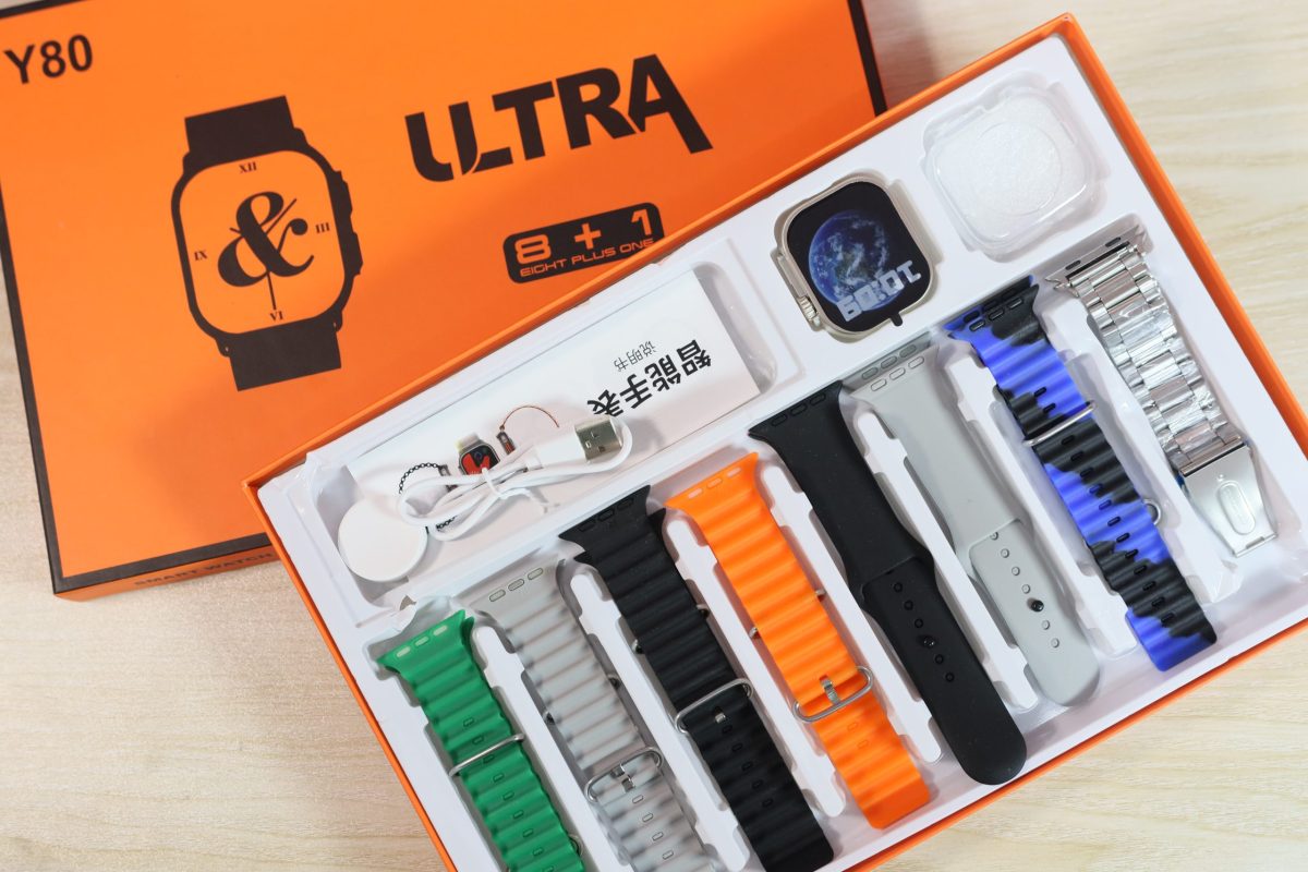 Y80 Ultra Smartwatch With 8 Strap - Image 1